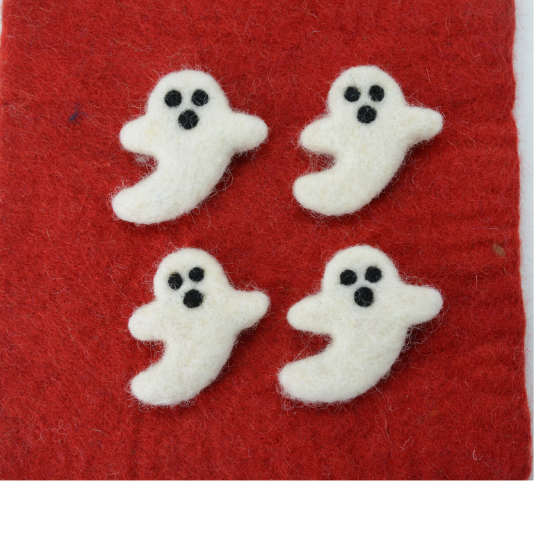Filtspökornament – Söt Halloweendekorationsset