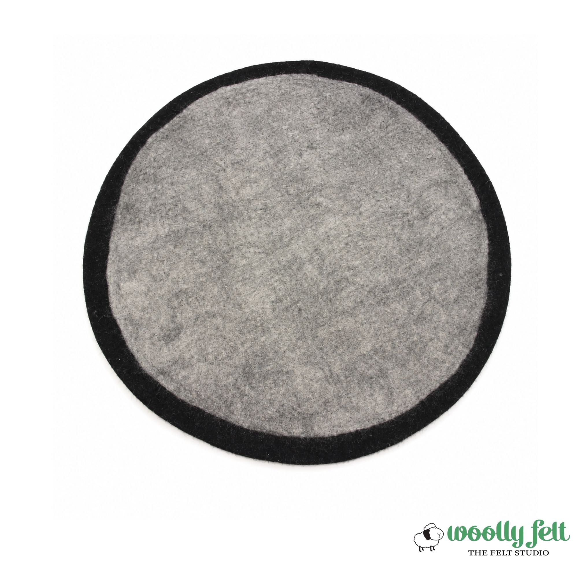 Wool Felt Pet Mat | Eco-Friendly Round Dog and Cat Rug