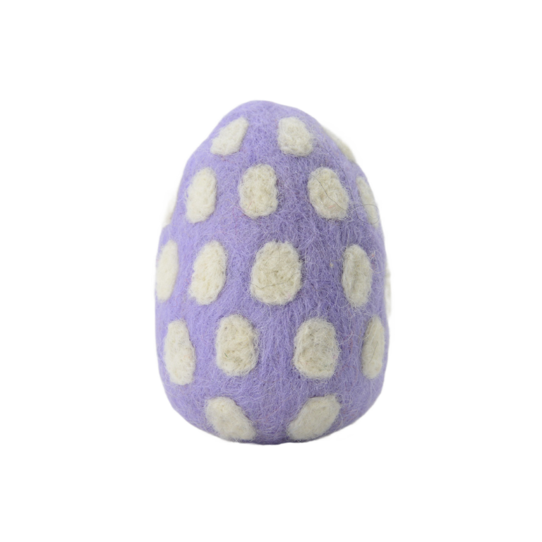 Huovutettu pääsiäismunasetti – Polka Dot -villakoristeet