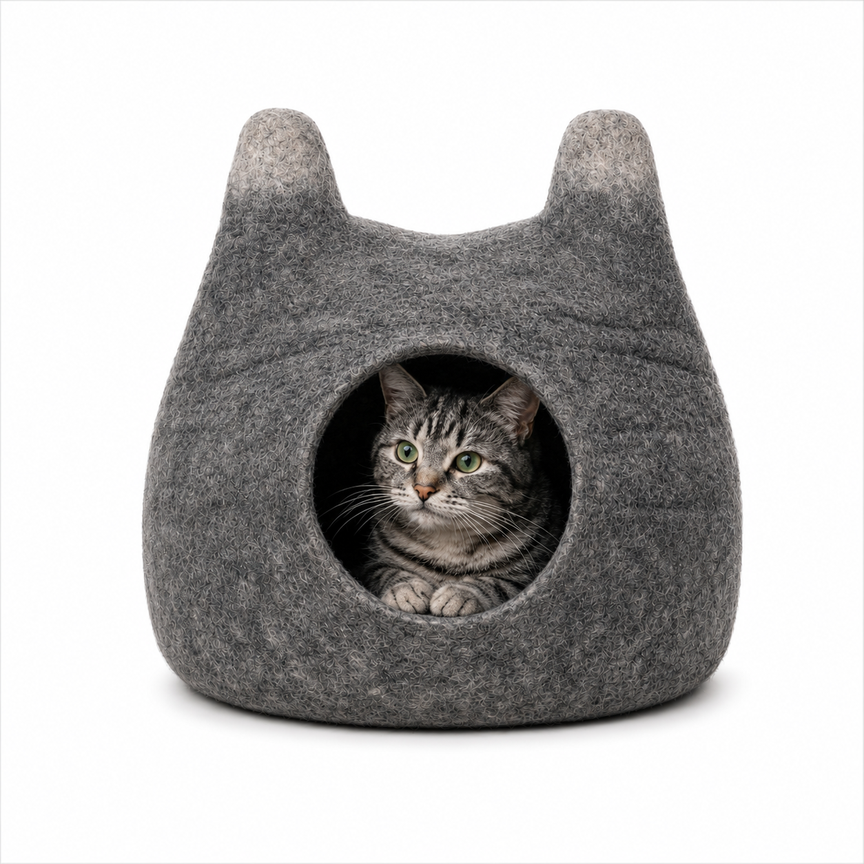Premium Wool Cat Beds- Felt Cat House- Pet Furniture- Made Using 100% Pure Wool- Custom Cat Caves- Available In Different Sizes And Colors