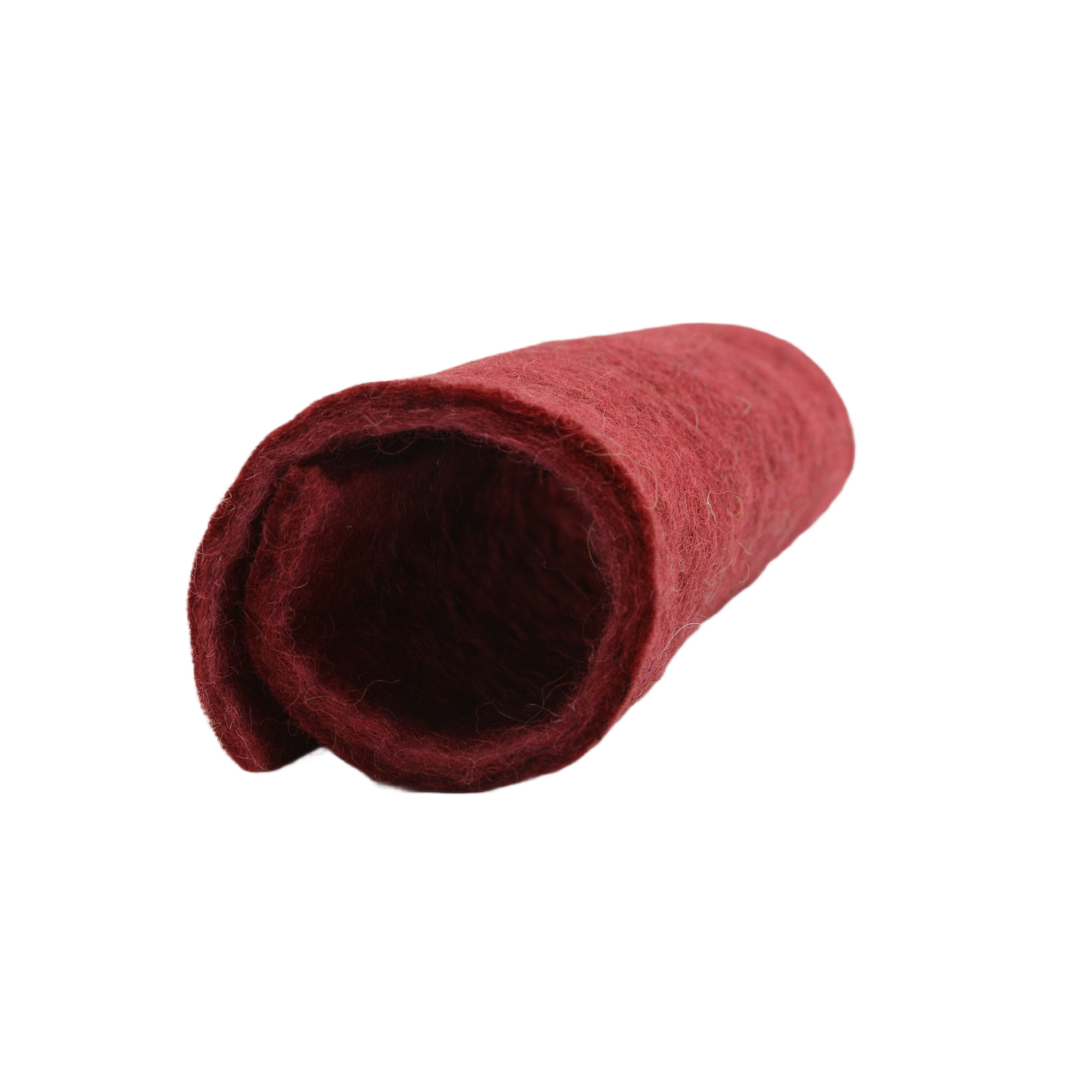 Feutre artisanal en laine de couleur marron, feuille de feutre pour loisirs créatifs