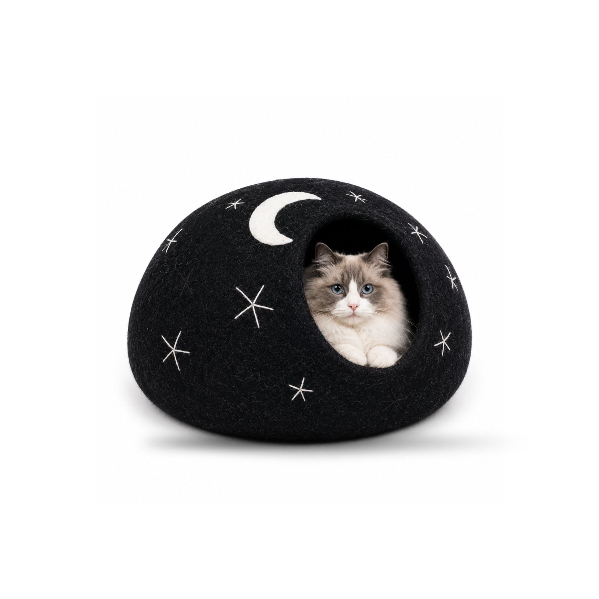 Cachette pour chat en feutre de laine Midnight Sky