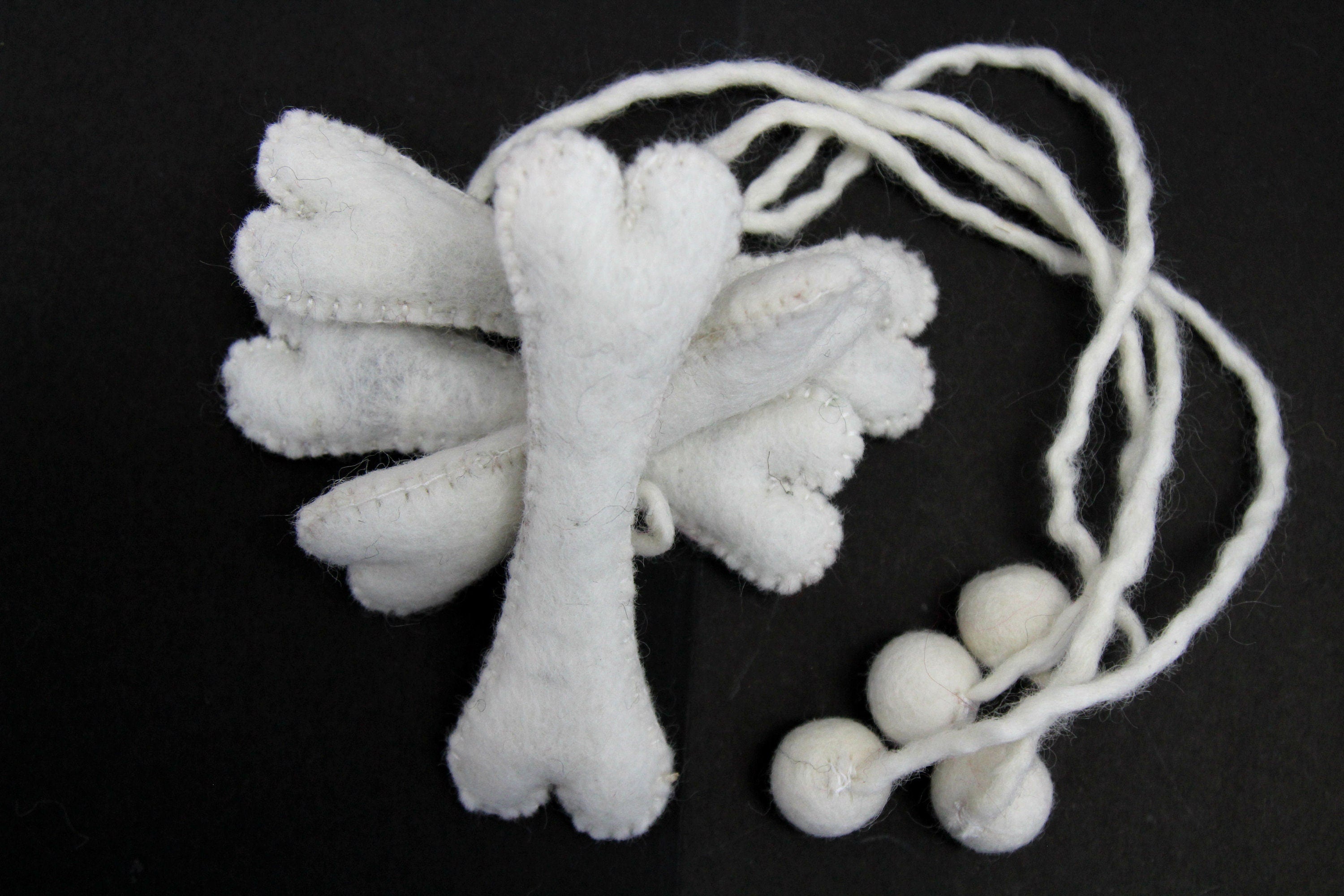 Handmade Felt Dog Bone Toys – Interactive Pet Teaser, 4-Piece Set