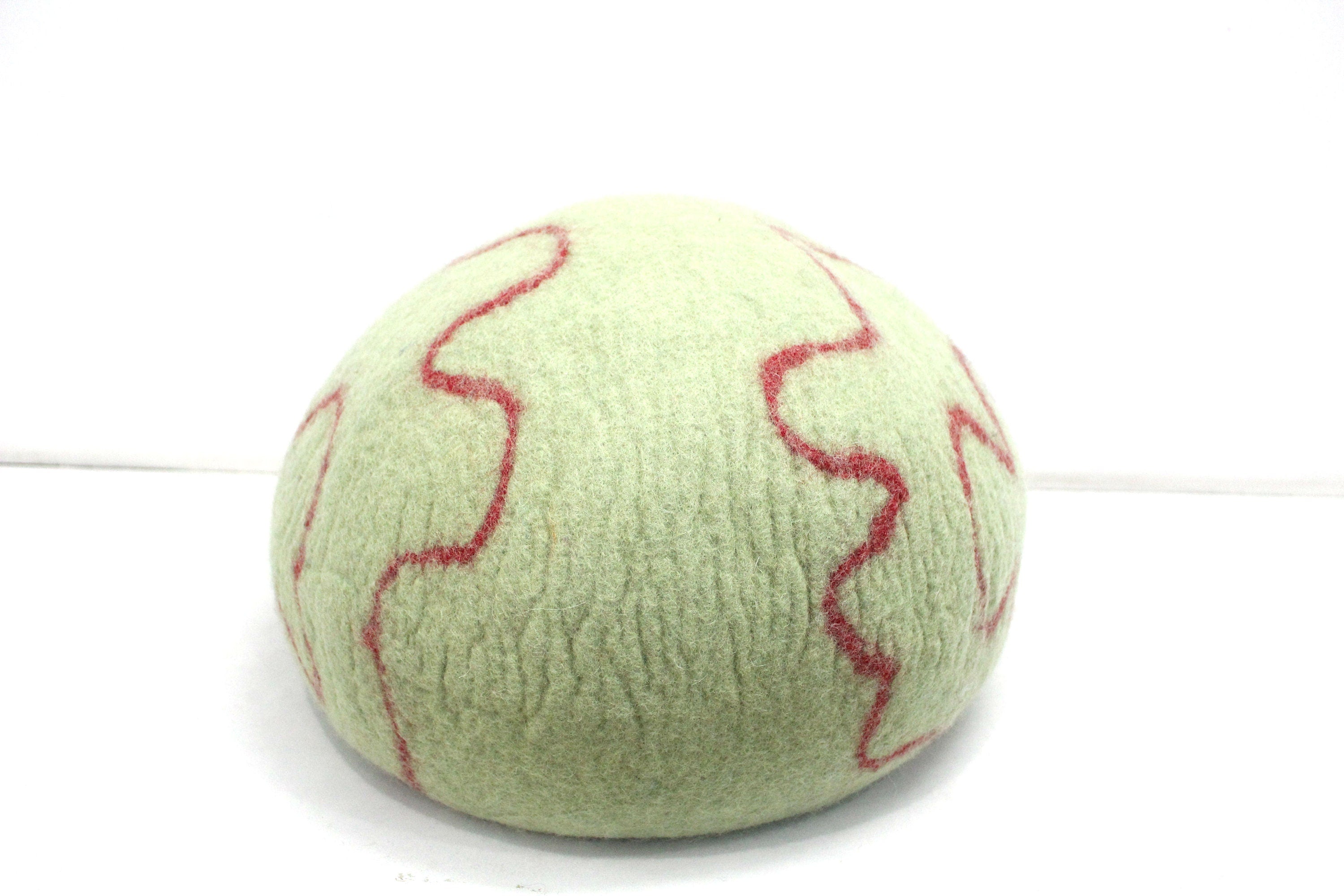 Mint Green Wool Felt Cat Cave – Eco-Friendly Pet Bed