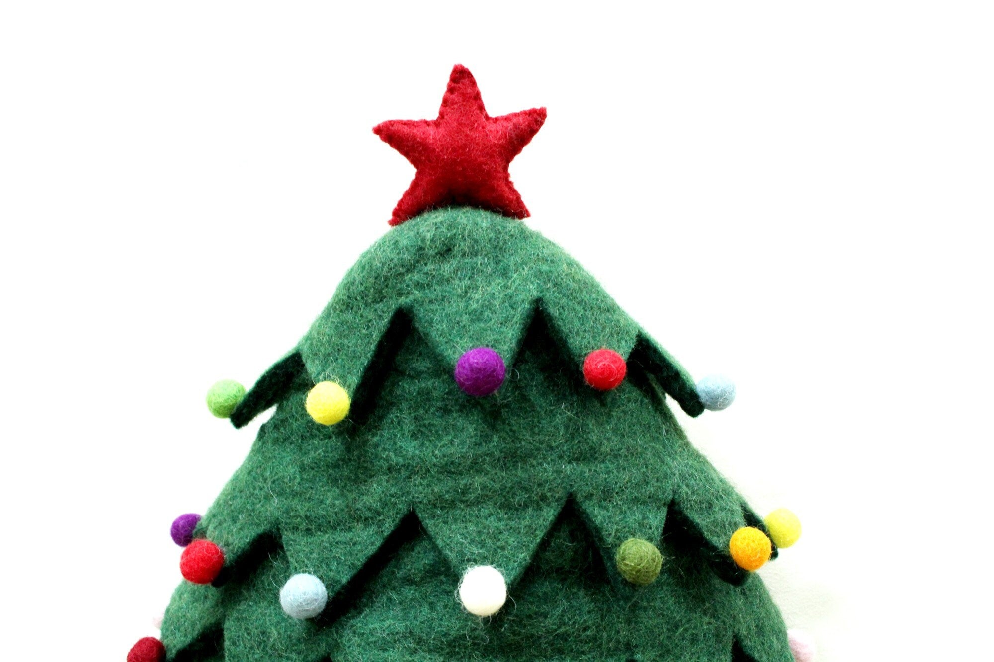 Handmade Christmas Tree Felt Cat Cave - Modern Design Wool Kitty Bed - Cat Lover Gift - Charming Pet Bed - Christmas Gift For Your Pet