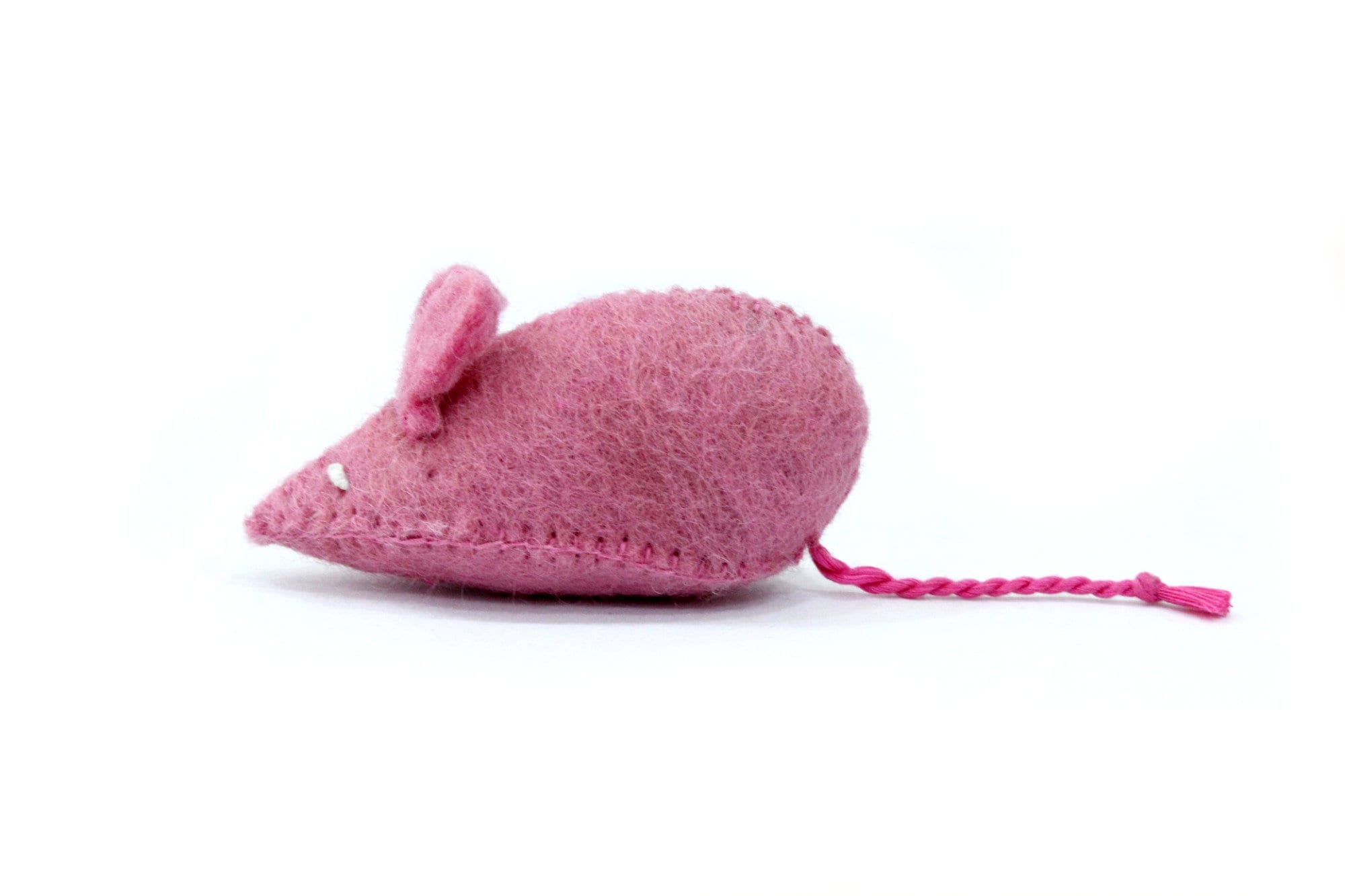 3 pcs Felted Mouse - Felted Cat Teaser - Felt Mouse - For Your Pets - Handmade From Pure Wool - Interactive Play Toy - From Nepal
