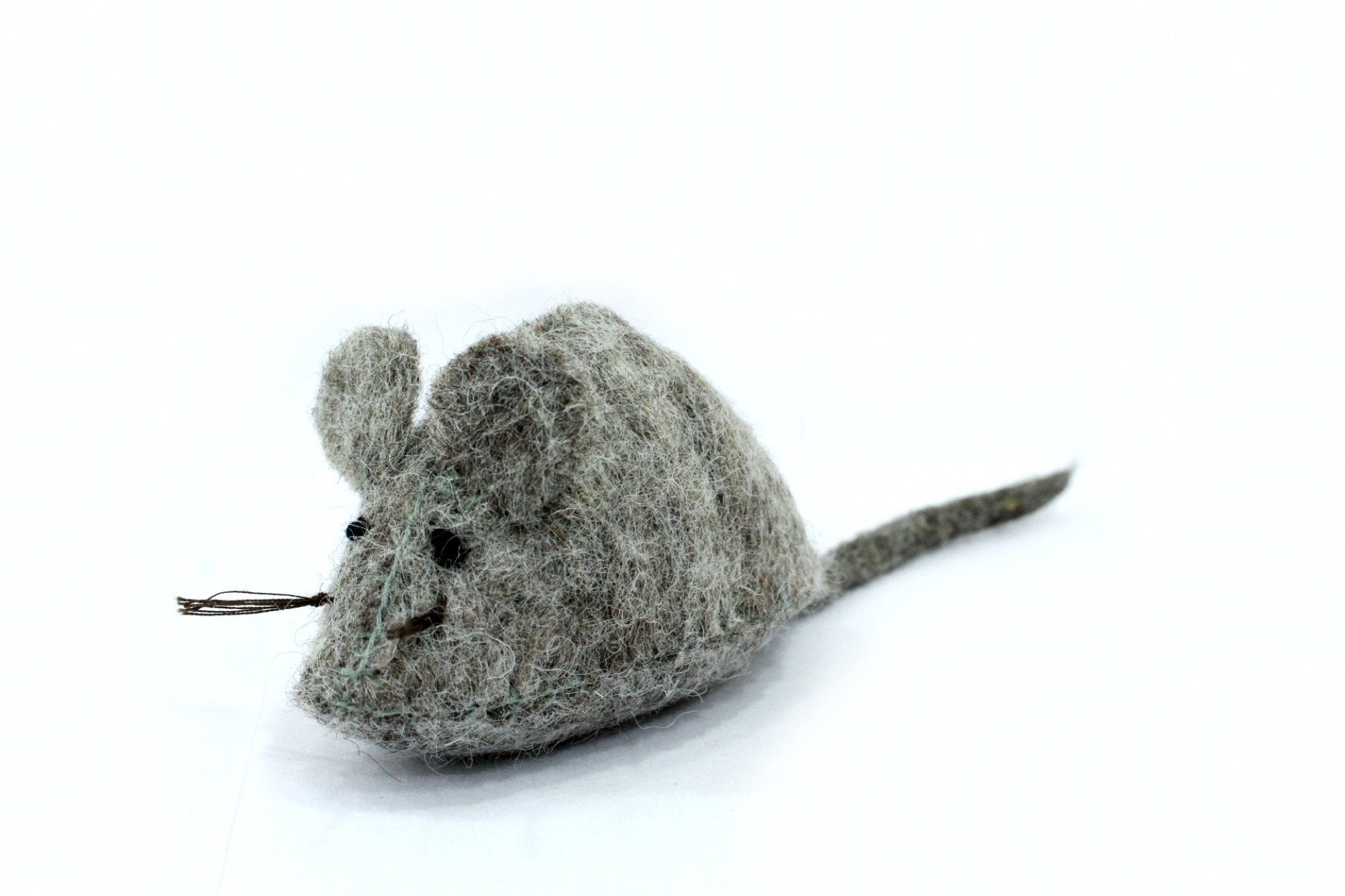 3 pcs - Felted Handmade Pet Toys - Cat Toy - Felt Mouse - Mouse For Your Pets - Felt Cat Teaser- From Nepal