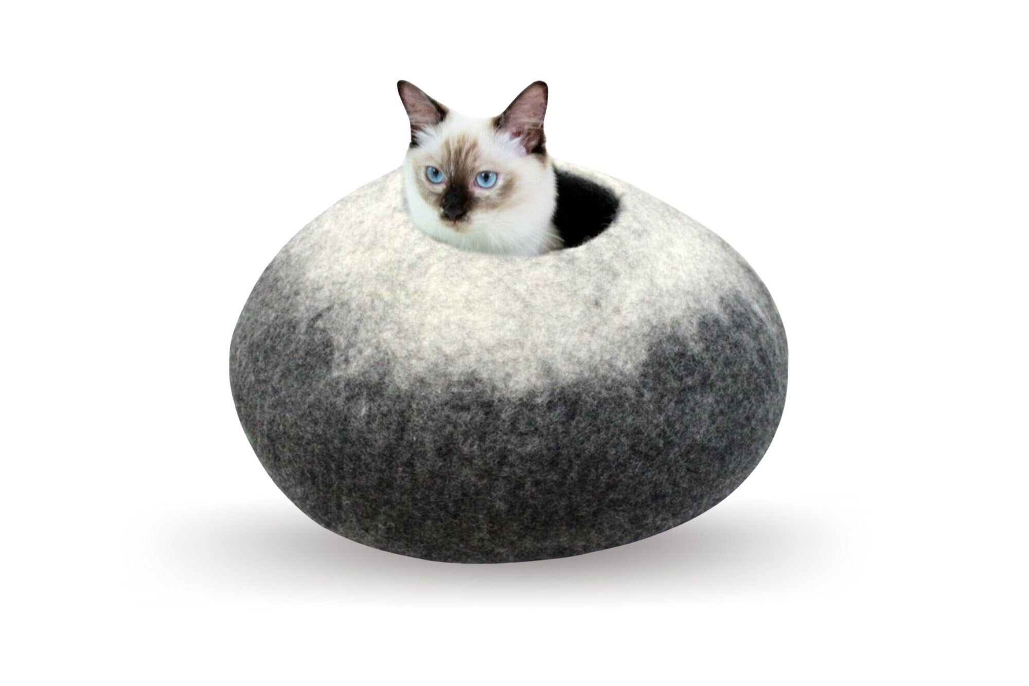 Felted Wool Ombre Cat Caves - Pet Bed - Cat Nap Cocoon - Gift For Your Pet - Choose Your Own