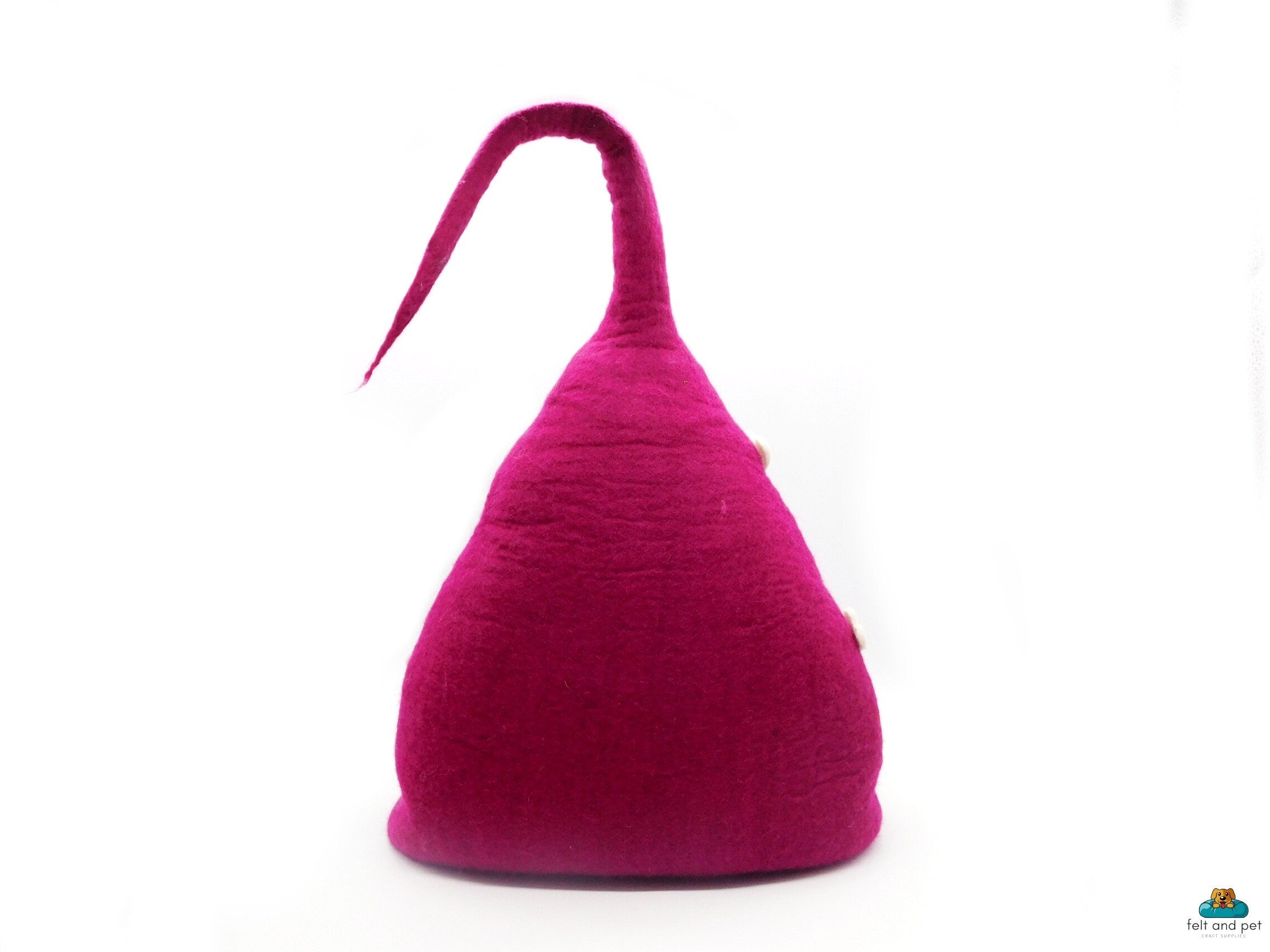 Cozy And Designer Pet Bed - Handmade Felt Cat Cave - Wool Pet Furniture - Gift For Your Cat - Eco-friendly