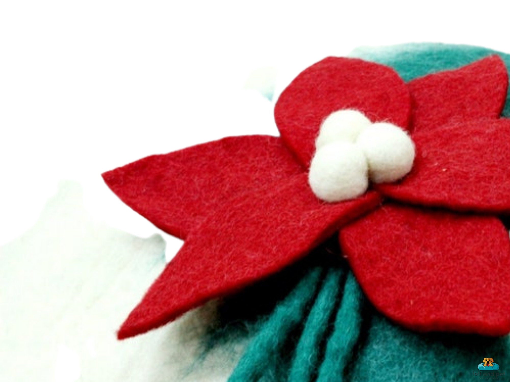 Cuccia per gatti in feltro a forma di fiore di giglio – Cuccia per gatti in lana fatta a mano