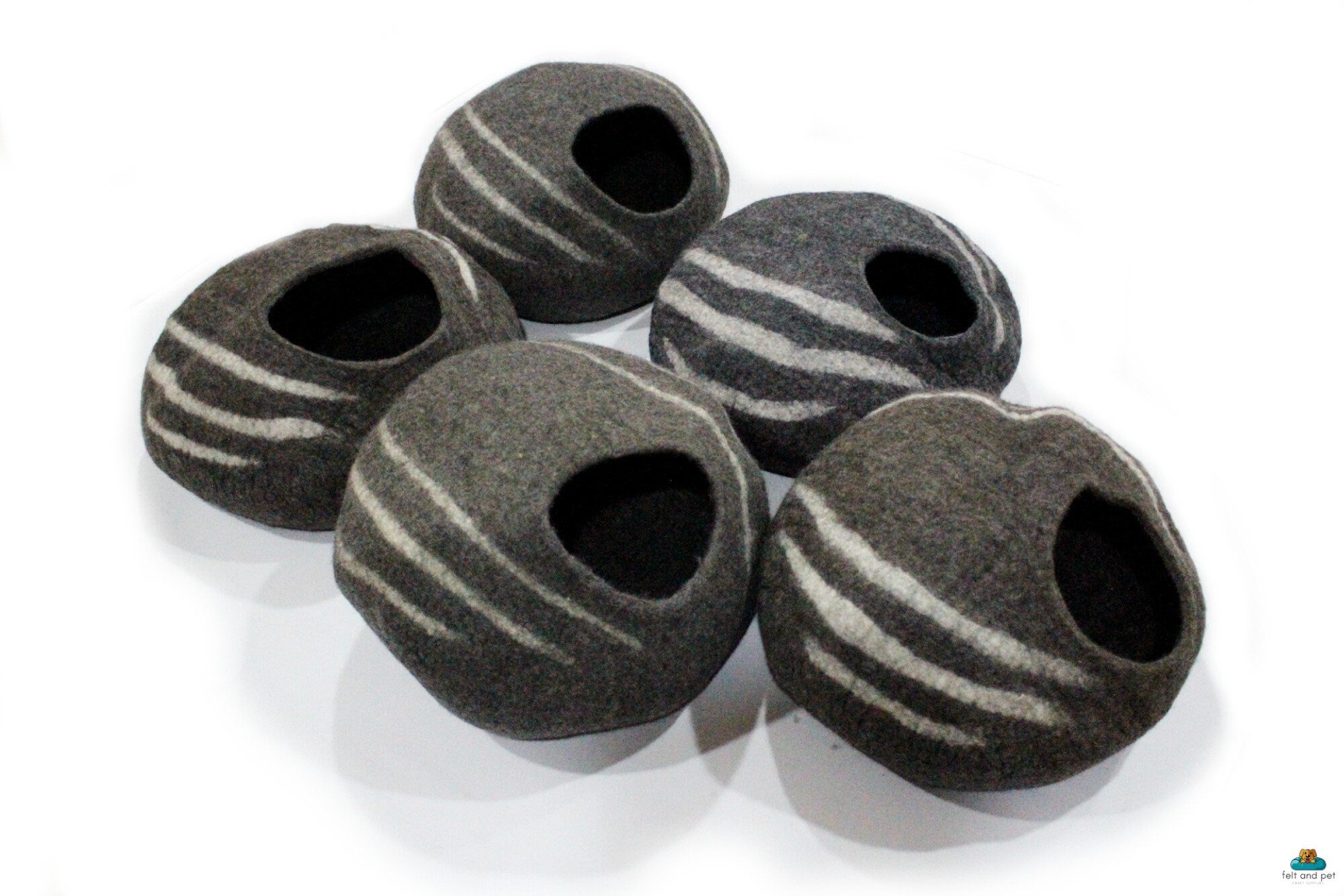 Cozy Cat Cave- Handmade Cat House- Pet Bedding- Mini Kitty Bed- Clearance Sale- Free Shipping