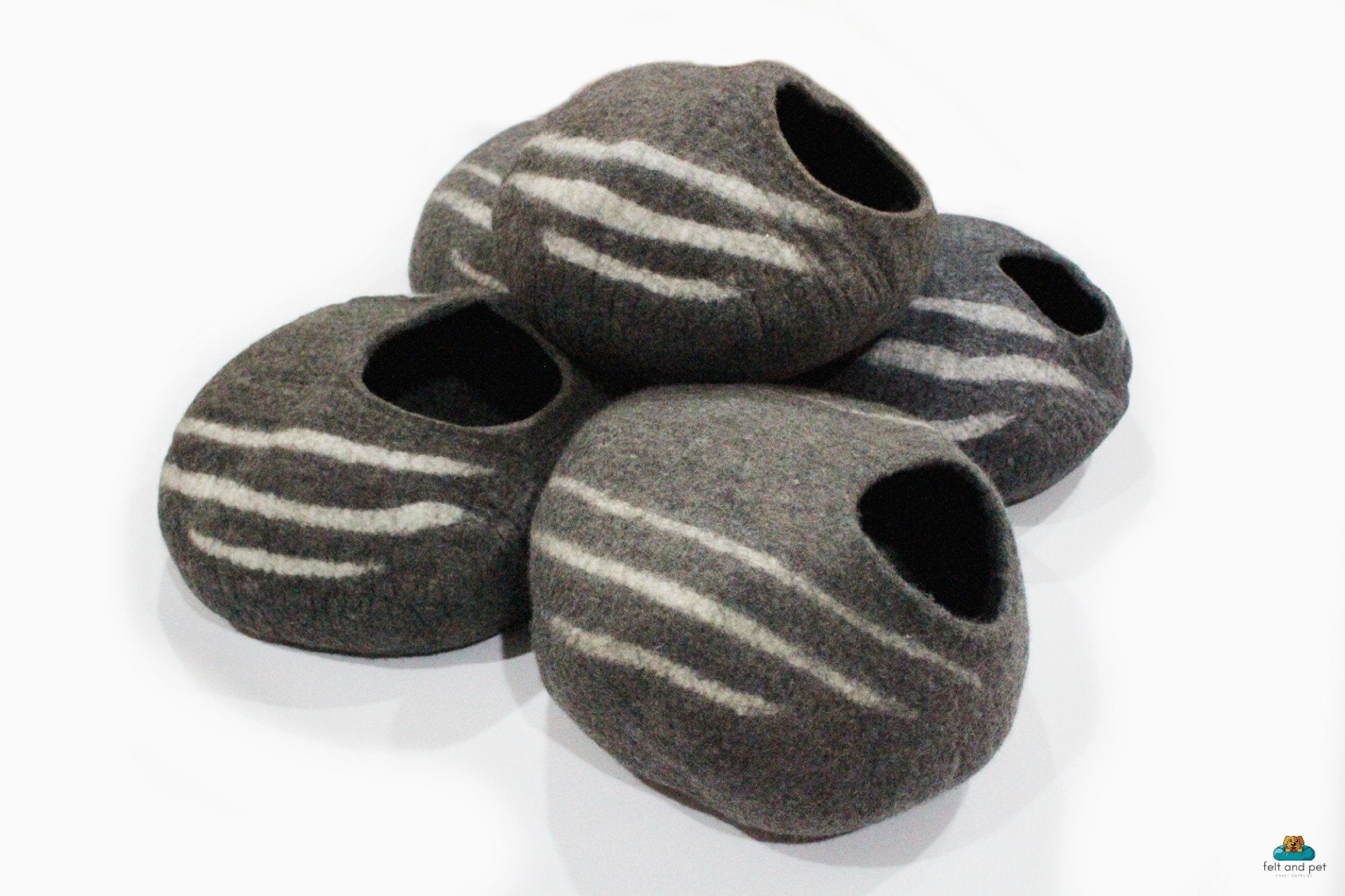 Cozy Cat Cave- Handmade Cat House- Pet Bedding- Mini Kitty Bed- Clearance Sale- Free Shipping