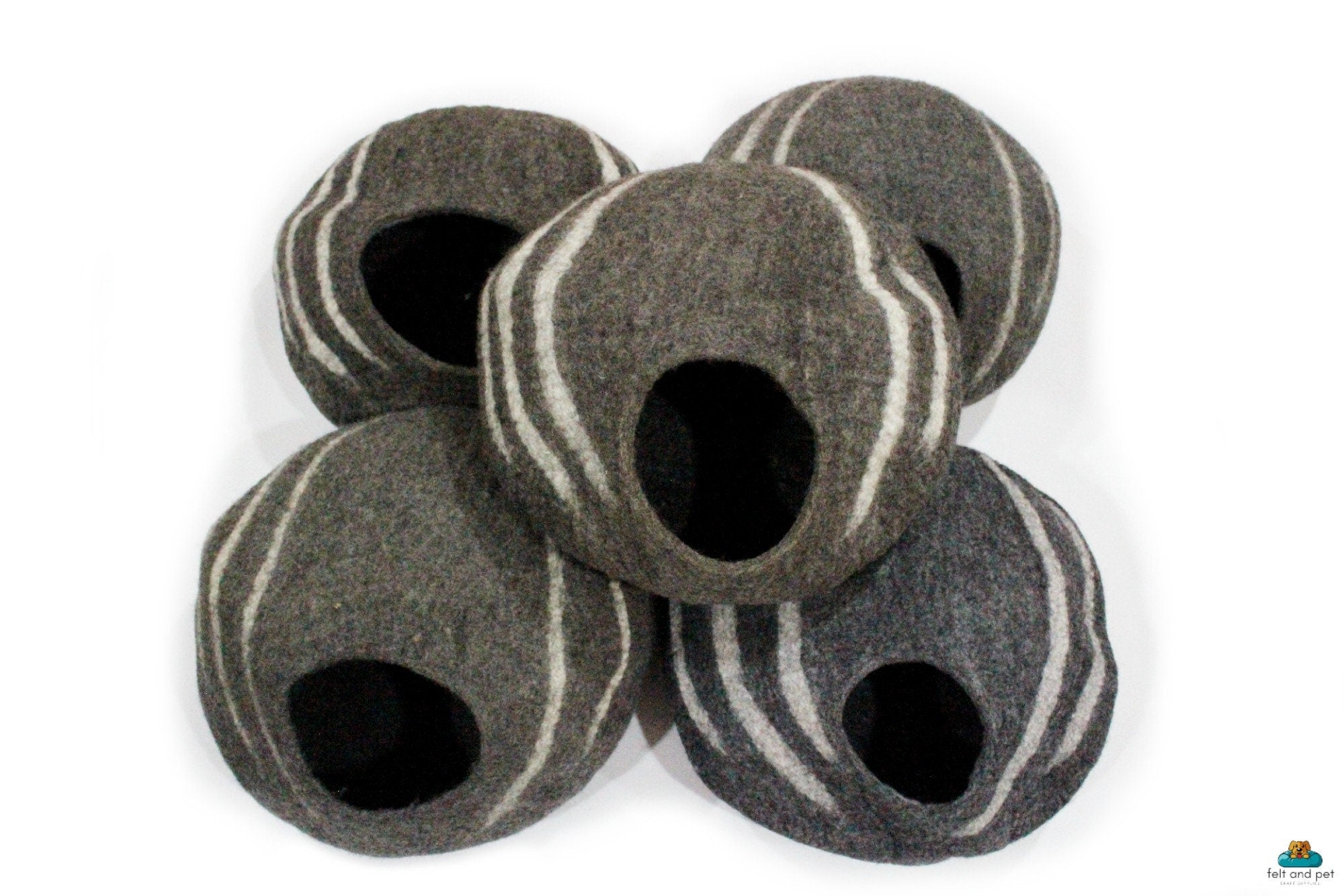 Cozy Cat Cave- Handmade Cat House- Pet Bedding- Mini Kitty Bed- Clearance Sale- Free Shipping