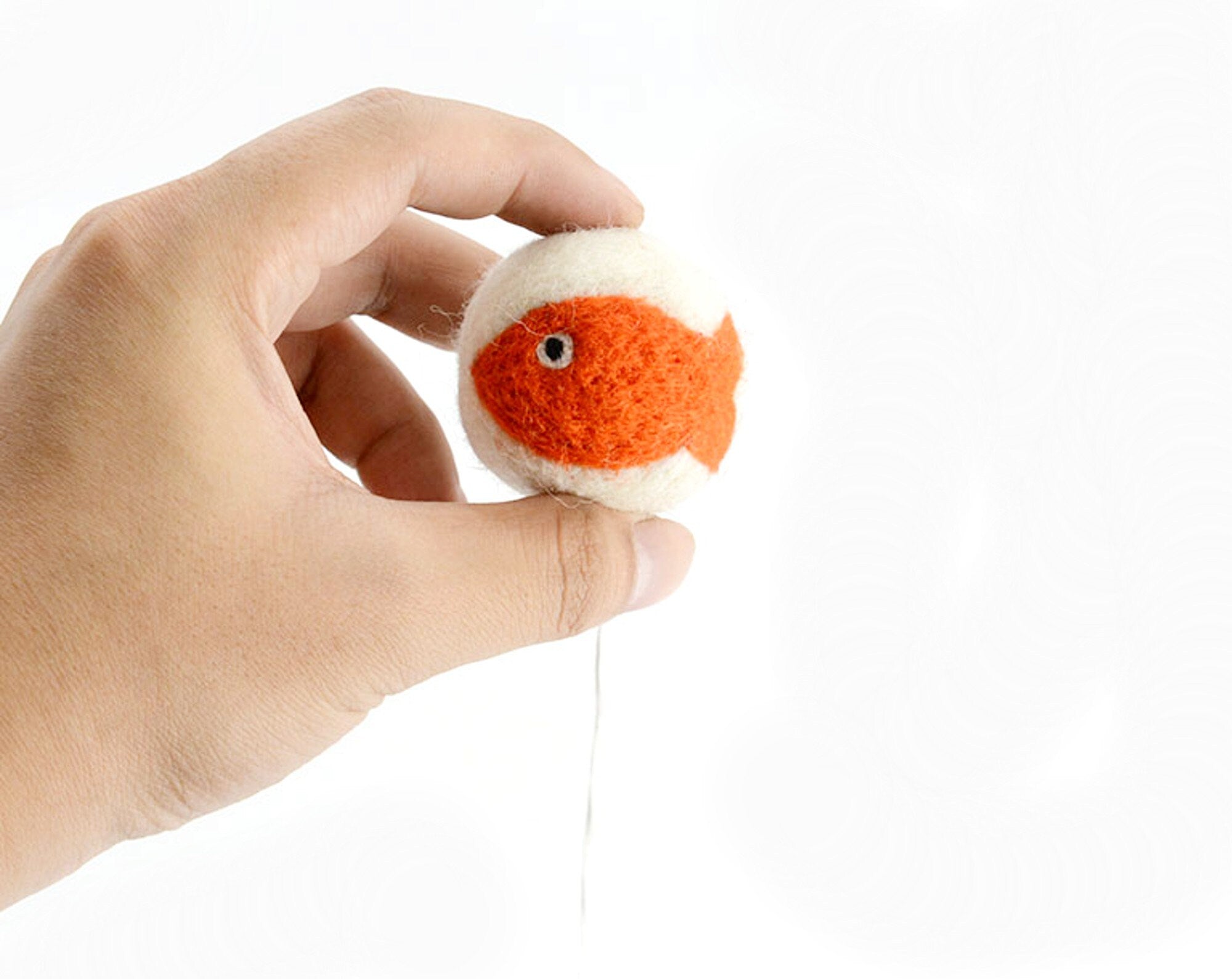 Set Of 2 - Cat Wand Toy - Premium Wool Fish Toys - Interactive Wand Teaser - Feline Pet Teaser - Gift For Cats