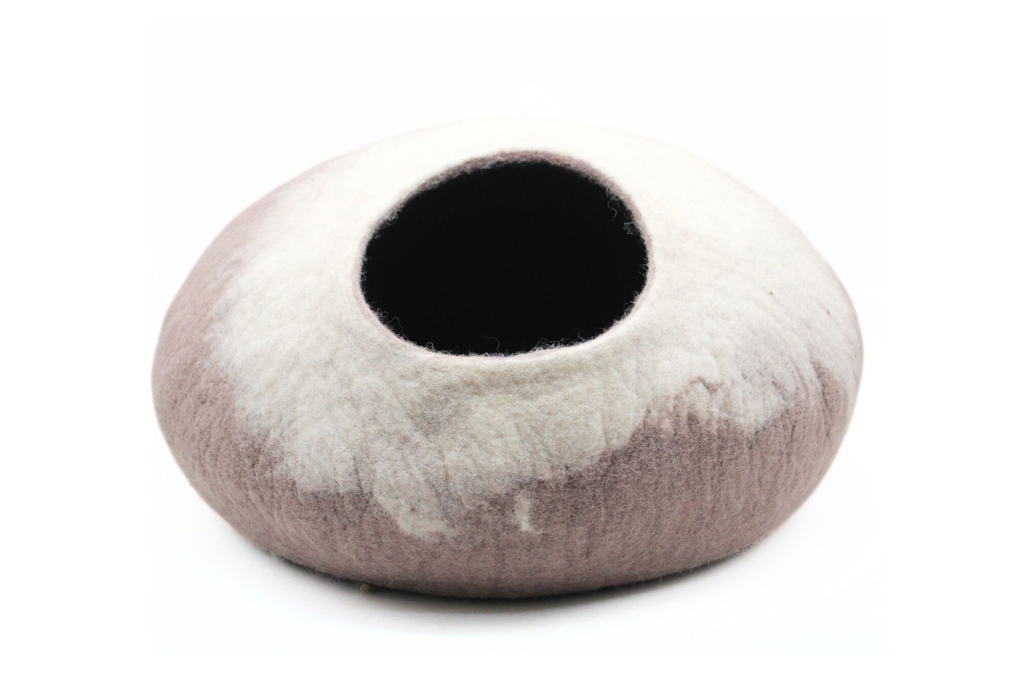 Ombre Wool Cat House- Felt Cat Cave- Handmade, Soft And Cozy Pet Bed - Eco Friendly Pet Furniture-Made using 100% Pure Wool