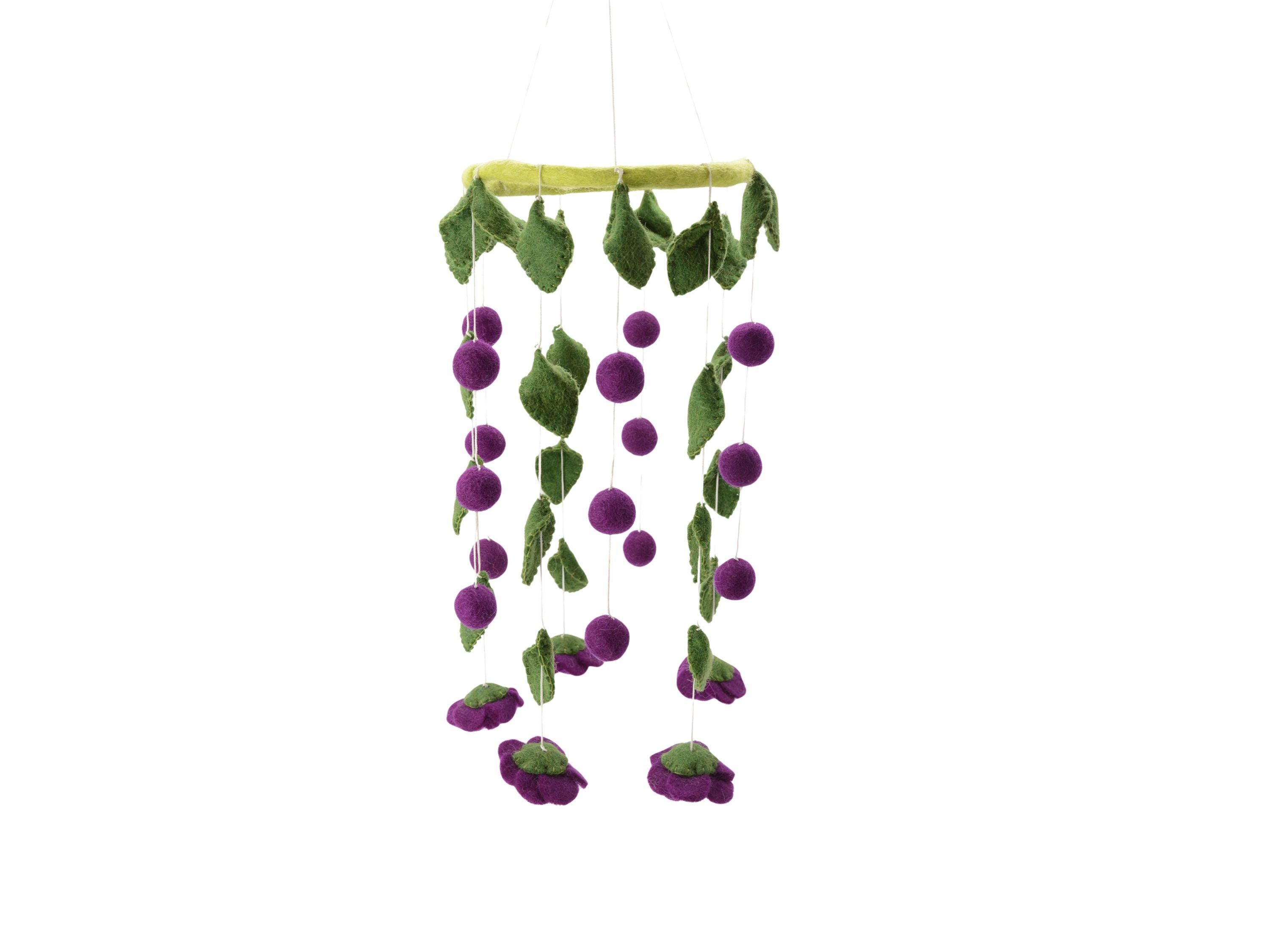 Blumenanhänger aus Wollfilz
