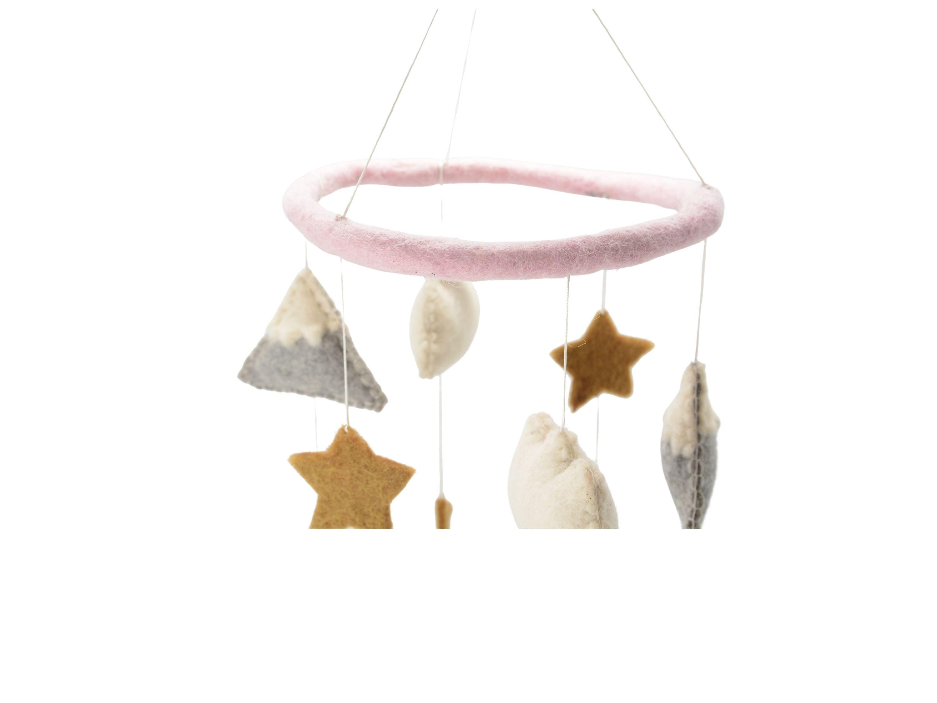 Mountain Clouds Stars Nursery Decor