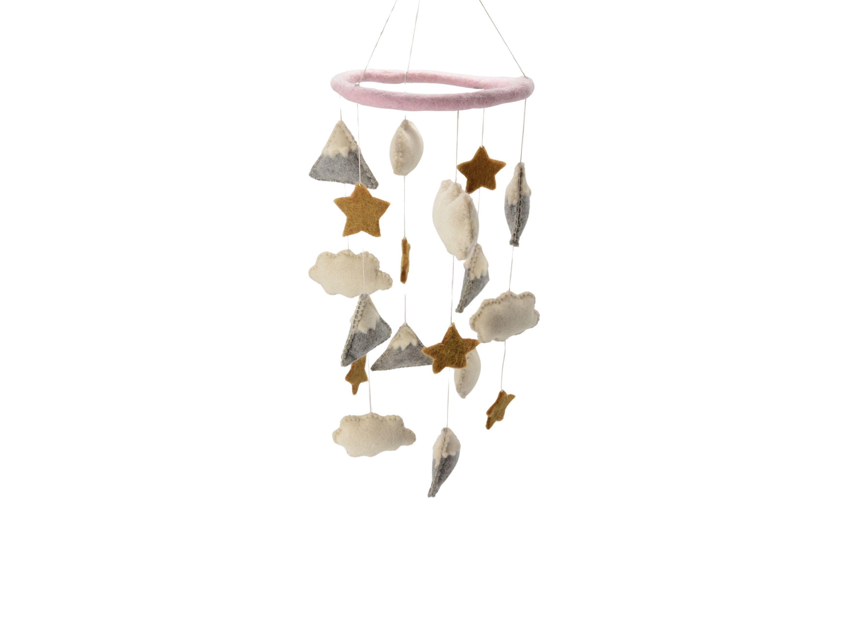 Mountain Clouds Stars Nursery Decor