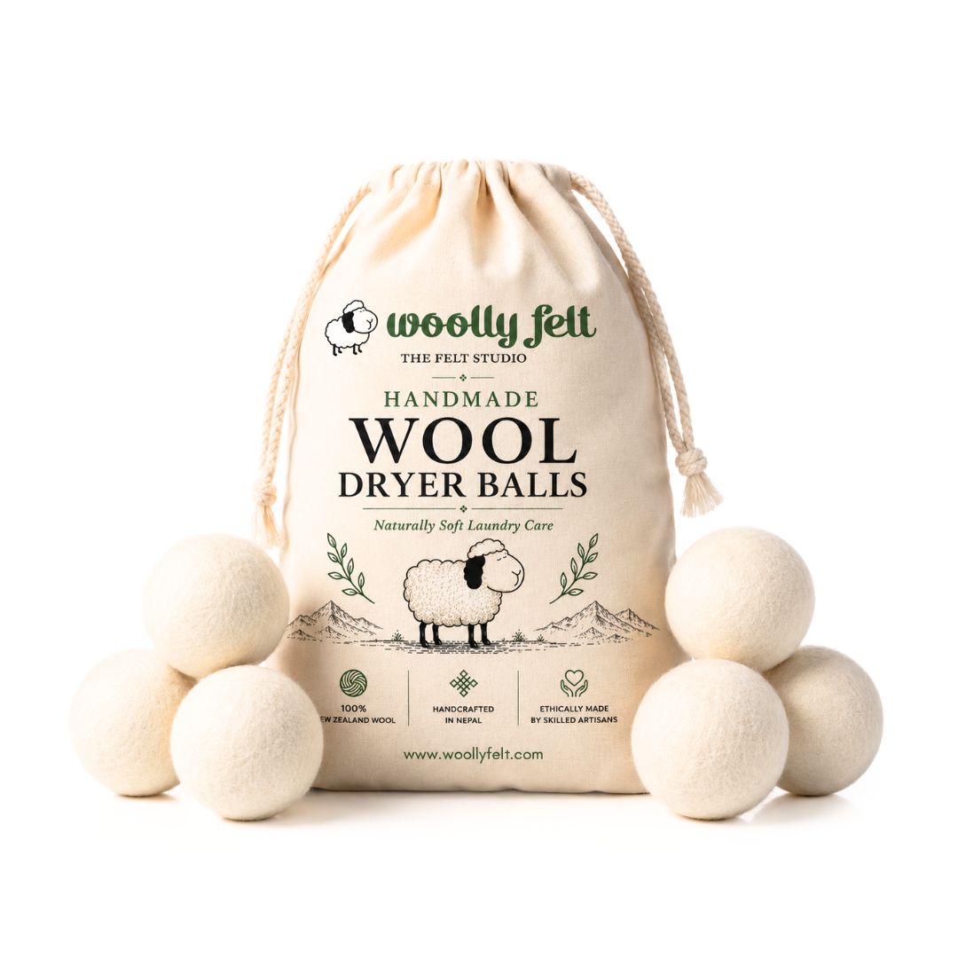 WoollyFelt Laundry Dryer Ball