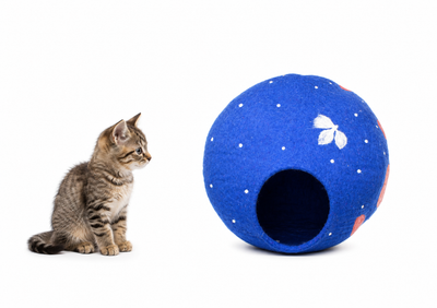 Cosmic Night Themed Wool Cat Bed