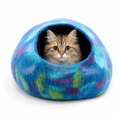 Aurora Handmade Felt Cat Cave