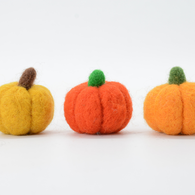 Mini Felt Pumpkin Ornaments – Halloween Decor