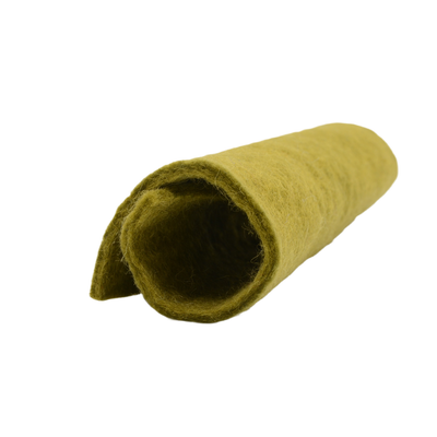Feutre de laine vert olive fait main Tissu feutre artisanal