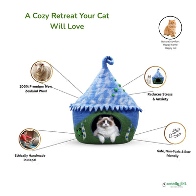 Bluebell Cottage Keçe Kedi Mağarası