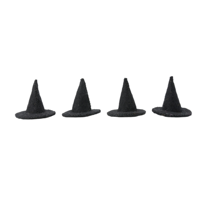 Wool Felt Witch Hat Ornaments – Spooky Halloween Set