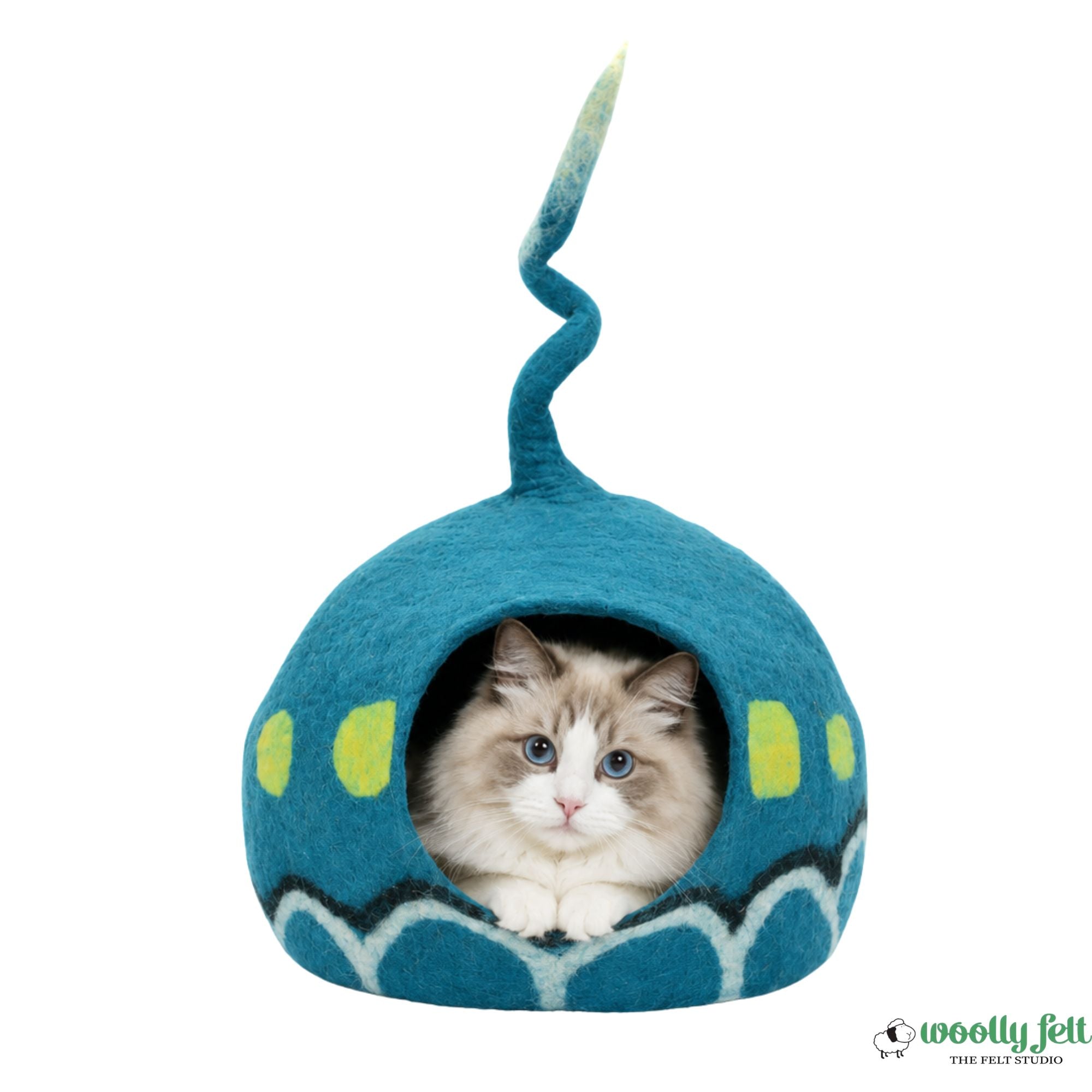 Wool Cat House Made Using 100% Pure Wool-Handmade Felt Cat Cave-Pet Furniture-Custom Cats Bed- Ideal Gift For Pet Lovers