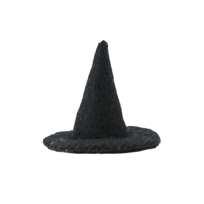 Wool Felt Witch Hat Ornaments – Spooky Halloween Set
