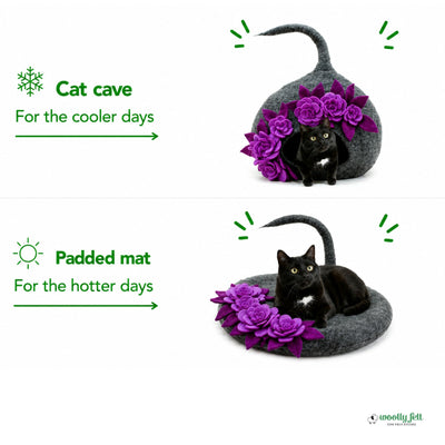 Grotte pour chats Floral Haven