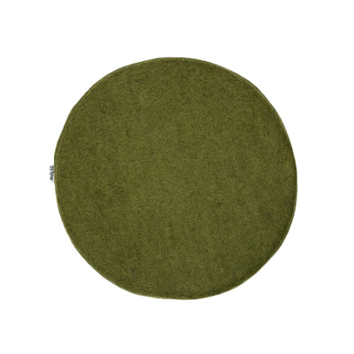 수제 육군 녹색 두꺼운 폼 프리즈비 펠트 의자 쿠션 양모 시트 패드