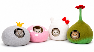 Best Whisker Wool Cat Cave Beds