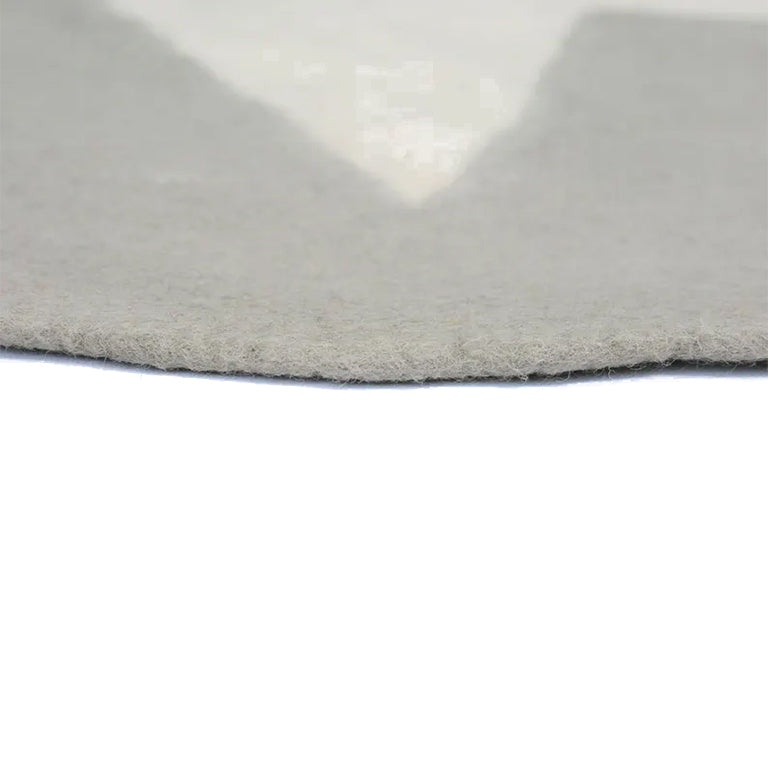 Handgefertigter runder Teppich aus Wollfilz mit Sternenmuster, dekorative Bodenmatte