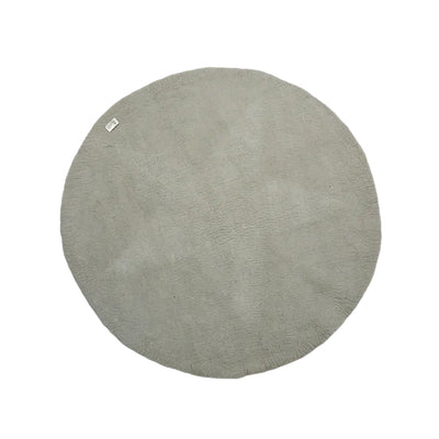 Handgefertigter runder Teppich aus Wollfilz mit Sternenmuster, dekorative Bodenmatte