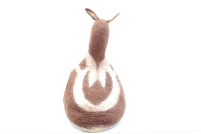 Kangaroo Woolen Cat Cave – Hand-felted Pet Bed, New Zealand Lamb Wool