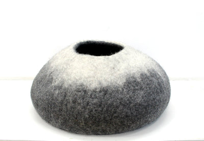 Handmade Ombre Wool Cat Cave – Modern Pet Bed