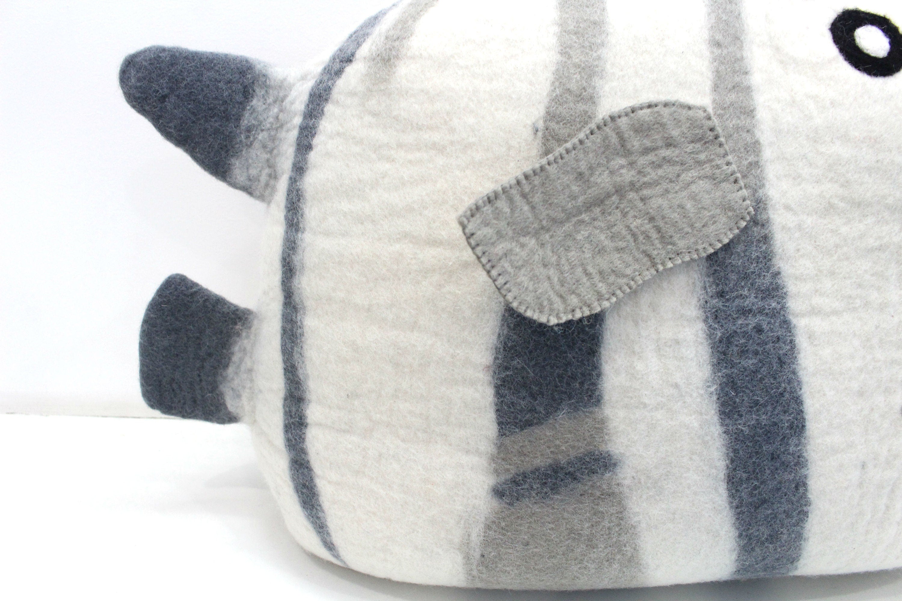 Handmade Felt Cat Cave – Fish Kitty Bed from Nepal