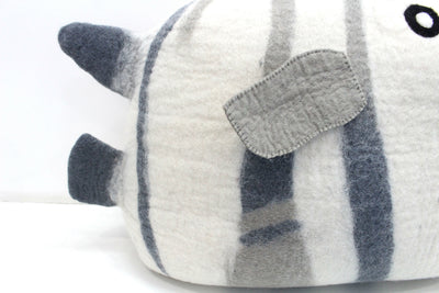 Handmade Felt Cat Cave – Fish Kitty Bed from Nepal
