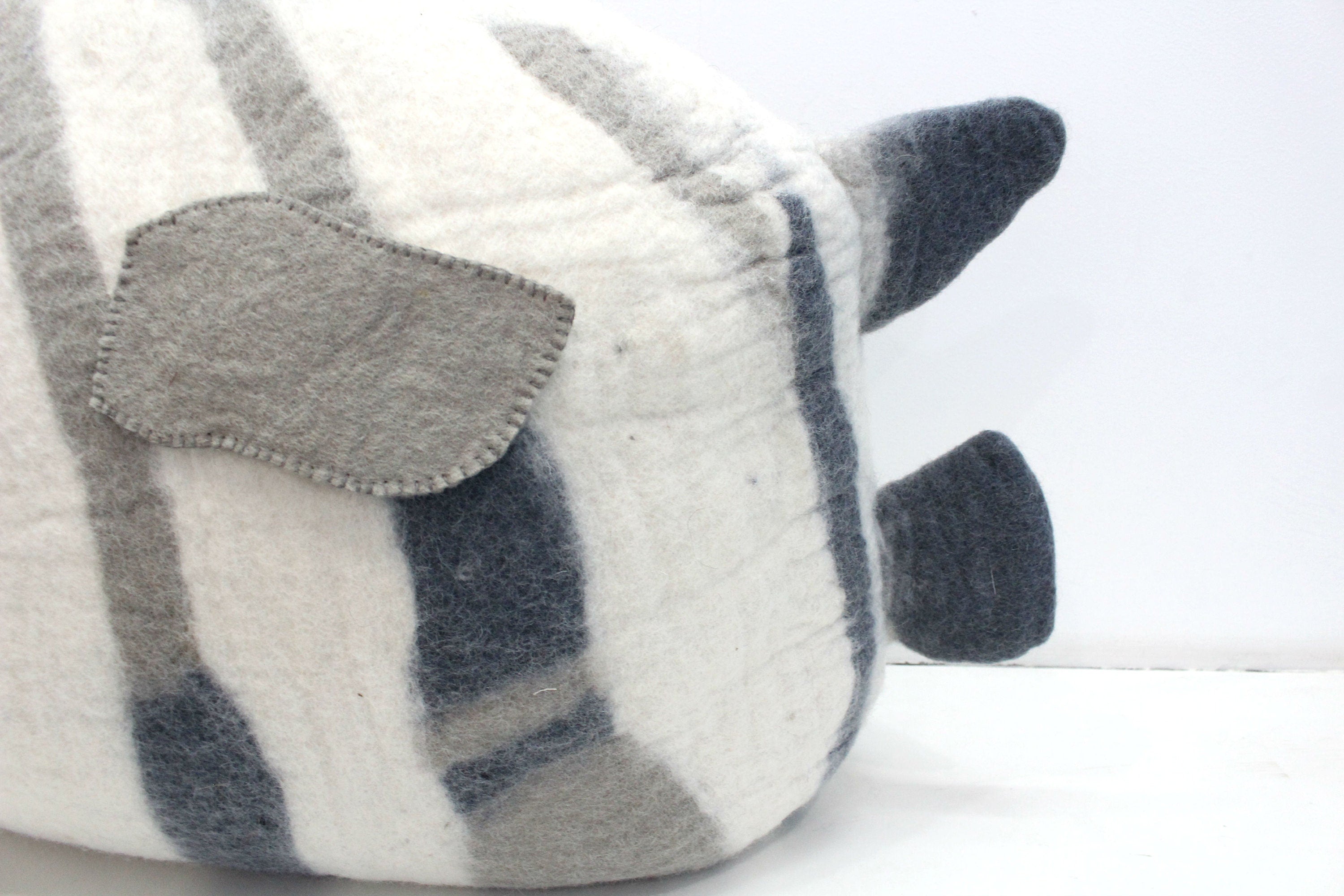 Handmade Felt Cat Cave – Fish Kitty Bed from Nepal