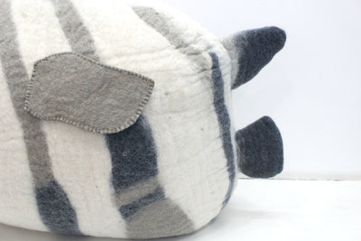 Handmade Felt Cat Cave – Fish Kitty Bed from Nepal