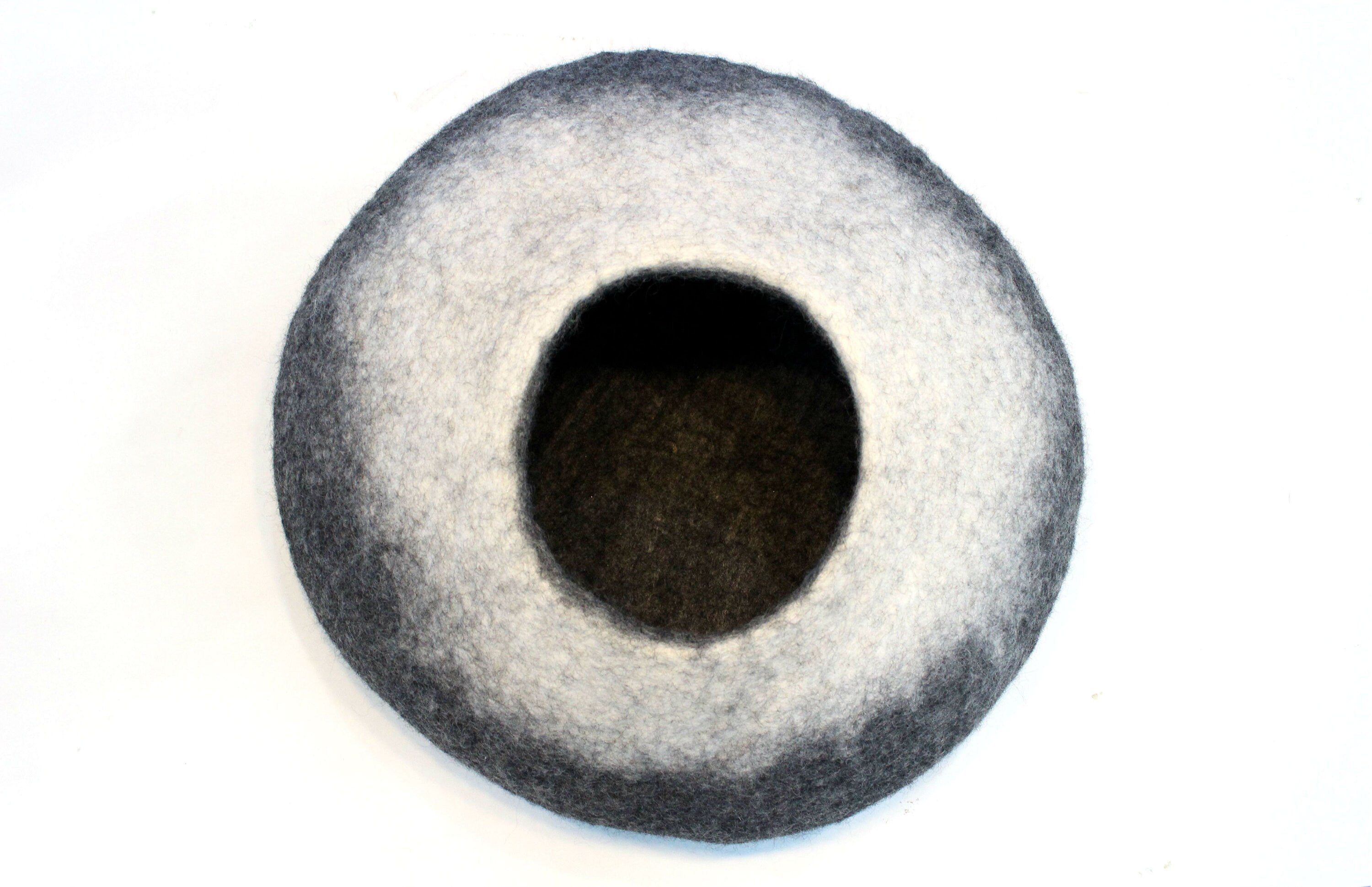 Handmade Ombre Wool Cat Cave – Modern Pet Bed