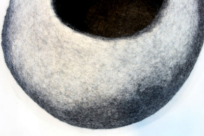 Handmade Ombre Wool Cat Cave – Modern Pet Bed