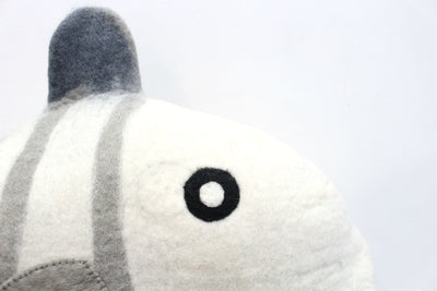 Handmade Felt Cat Cave – Fish Kitty Bed from Nepal