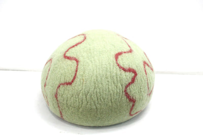 Mint Green Wool Felt Cat Cave – Eco-Friendly Pet Bed