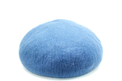 Handmade Wool Cat Bed – Bluish Stone, Cozy Cat Cave