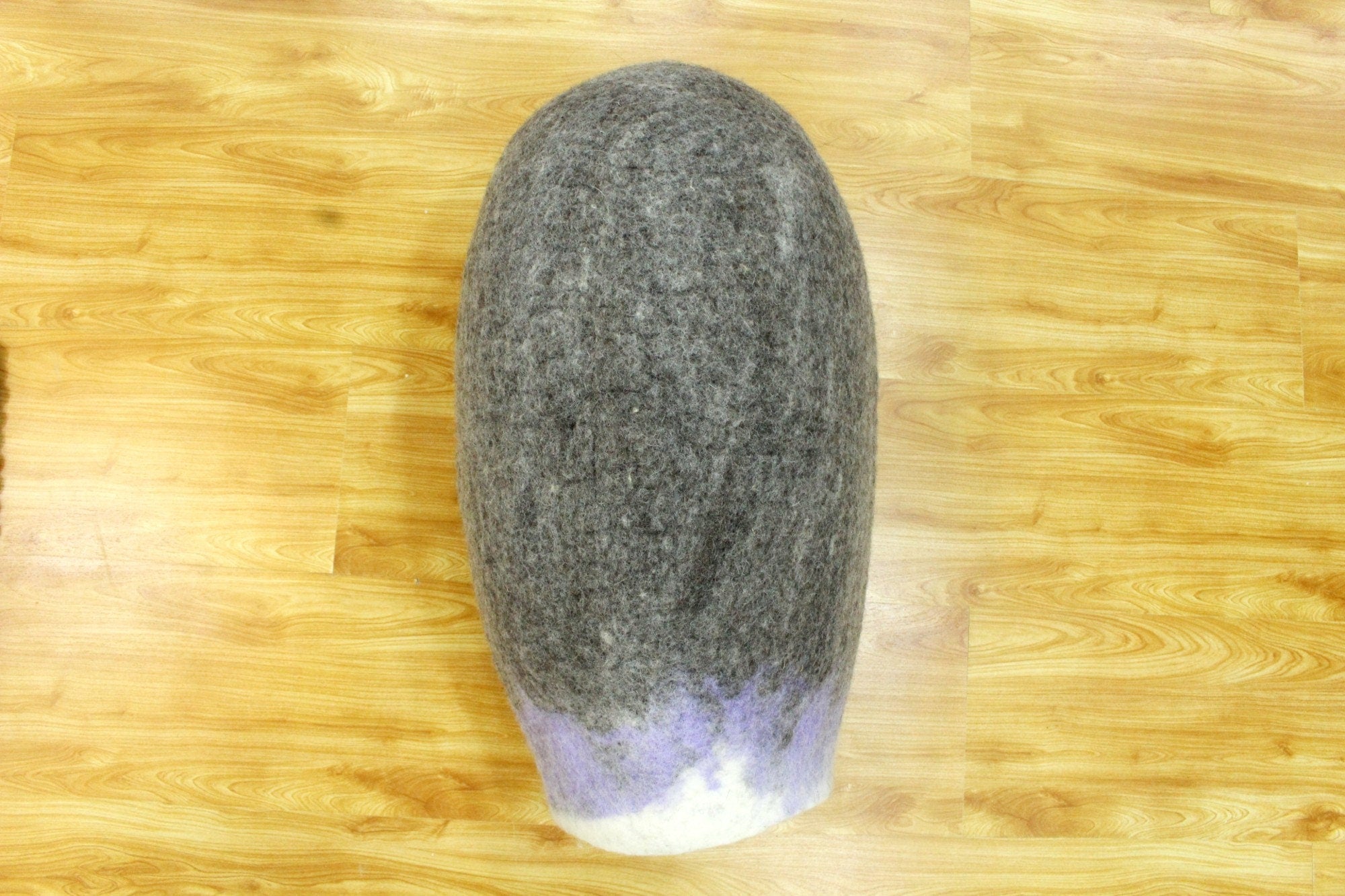 Hand Felted Wool Cat Cave | Oval Cat Cocoon