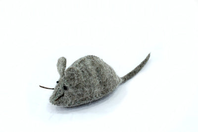 3 pcs - Felted Handmade Pet Toys - Cat Toy - Felt Mouse - Mouse For Your Pets - Felt Cat Teaser- From Nepal