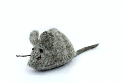 3 pcs - Felted Handmade Pet Toys - Cat Toy - Felt Mouse - Mouse For Your Pets - Felt Cat Teaser- From Nepal